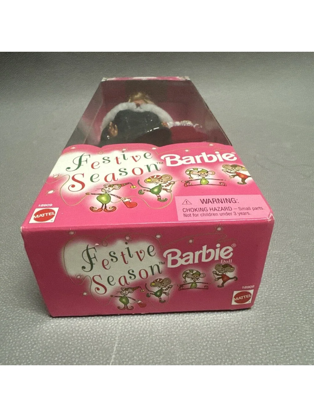 Festive Season Barbie Doll with Stocking Special Edition 1997 Mattel #18909